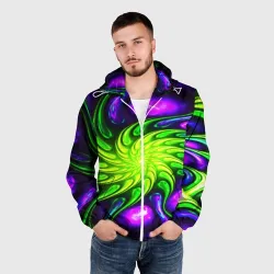 Мужская ветровка 3D Neon&acid - фото 2