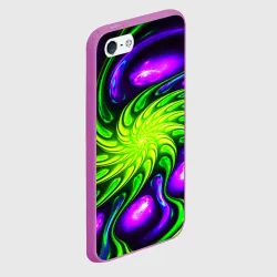 Чехол для iPhone 5/5S матовый Neon&acid - фото 2