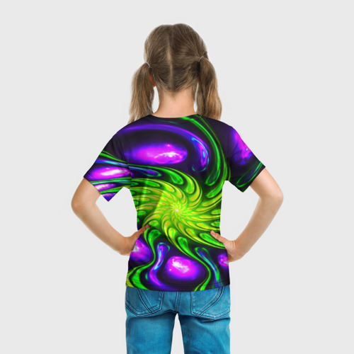 Детская футболка 3D Neon&acid, цвет 3D печать - фото 6