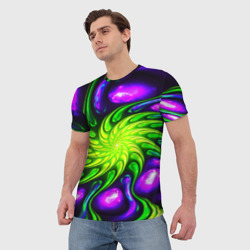 Мужская футболка 3D Neon&acid - фото 2