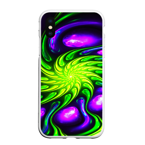 Чехол для iPhone XS Max матовый Neon&acid