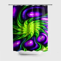 Штора 3D для ванной Neon&acid