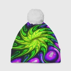 Шапка 3D c помпоном Neon&acid