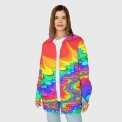 Женская рубашка oversize 3D Tie-dye - фото 2