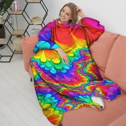 Плед с рукавами Tie-dye - фото 2