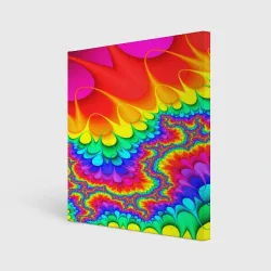 Холст квадратный Tie-dye