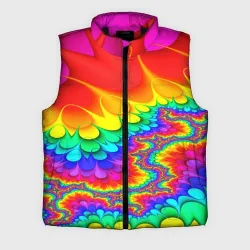 Мужской жилет утепленный 3D Tie-dye