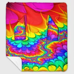 Плед с рукавами Tie-dye