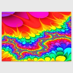 Поздравительная открытка Tie-dye