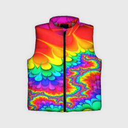 Детский жилет утепленный 3D Tie-dye