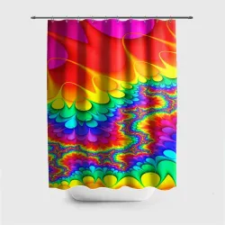 Штора 3D для ванной Tie-dye