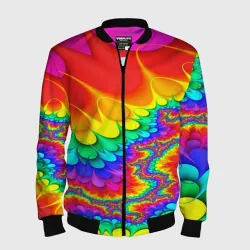 Мужской бомбер 3D Tie-dye