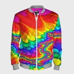Мужской бомбер 3D Tie-dye