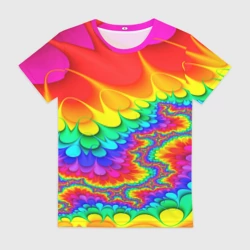 Женская футболка 3D Tie-dye