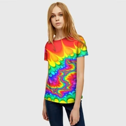 Женская футболка 3D Tie-dye - фото 2