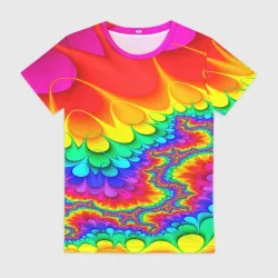 Женская футболка 3D Tie-dye