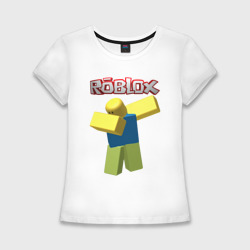 Женская футболка хлопок Slim Roblox Dab