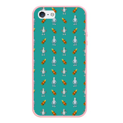 Чехол для iPhone 5/5S матовый Futurama bender