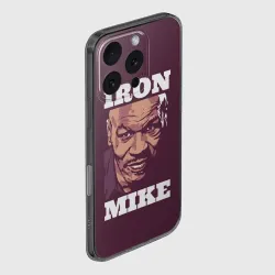 Чехол для iPhone 16 Pro Max силиконовый с защитой камеры Mike Tyson - фото 2