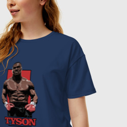 Женская футболка хлопок Oversize Tyson - фото 2