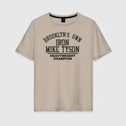 Iron Mike Tyson – Женская футболка хлопок Oversize с принтом купить со скидкой в -16%