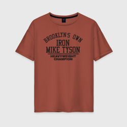 Женская футболка хлопок Oversize Iron Mike Tyson