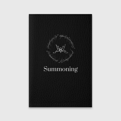 Обложка для паспорта матовая кожа Summoning, цвет красный