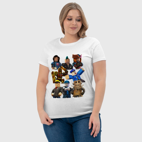 Женская футболка хлопок с принтом ROBLOX, фото #4