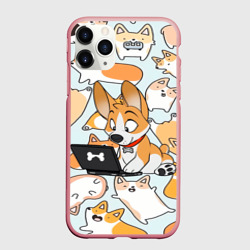 Чехол для iPhone 11 Pro Max матовый Корги