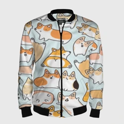 Мужской бомбер 3D Корги