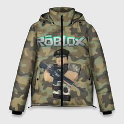 Мужская зимняя куртка 3D Roblox 23 February Camouflage