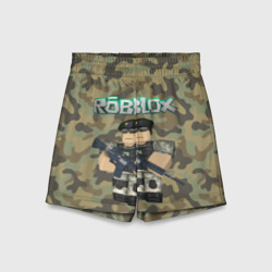 Детские спортивные шорты 3D Roblox 23 February Camouflage