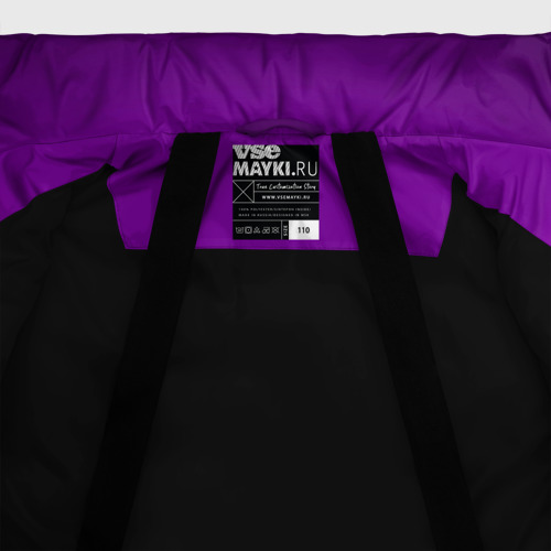 Зимняя куртка для девочек 3D БоДжек Арт 1, цвет черный - фото 7