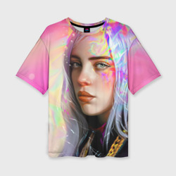 Женская футболка oversize 3D Billie Pinky Wave