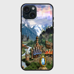 Чехол силиконовый для Apple iPhone 15 матовый Heroes