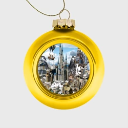 Ёлочный шар стеклянный/пластиковый Heroes