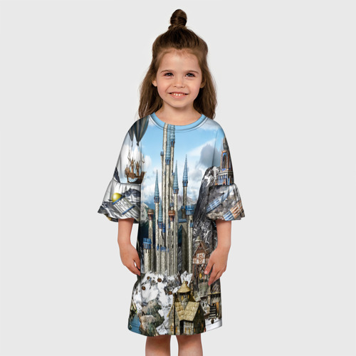 Детское платье 3D Heroes, цвет 3D печать - фото 4