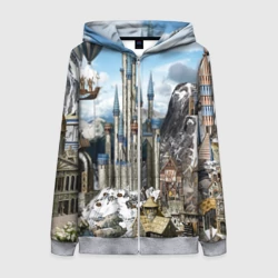 Женская толстовка 3D на молнии Heroes