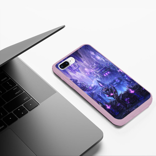 Чехол для iPhone 7Plus/8 Plus матовый Heroes, цвет розовый - фото 5