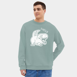 Мужской свитшот oversize без начеса хлопок Злюся - фото 2