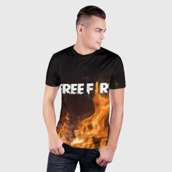 Мужская футболка 3D Slim Free fire - фото 2