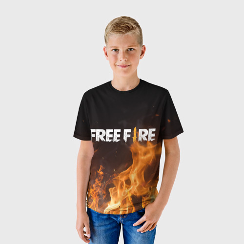 Детская футболка 3D Free fire, цвет 3D печать - фото 3