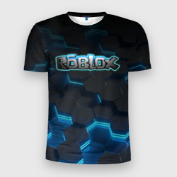 Мужская футболка 3D Slim Roblox Neon Hex