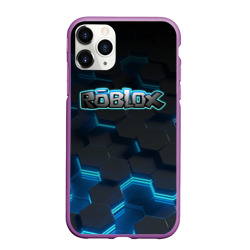 Чехол для iPhone 11 Pro Max матовый Roblox Neon Hex