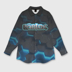 Женская рубашка oversize 3D Roblox Neon Hex