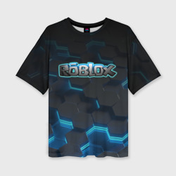 Женская футболка oversize 3D Roblox Neon Hex