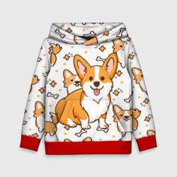 Детская толстовка 3D Корги