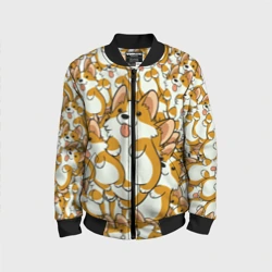Детский бомбер 3D Корги