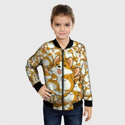 Детский бомбер 3D Корги - фото 2