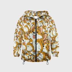 Детская ветровка 3D Корги